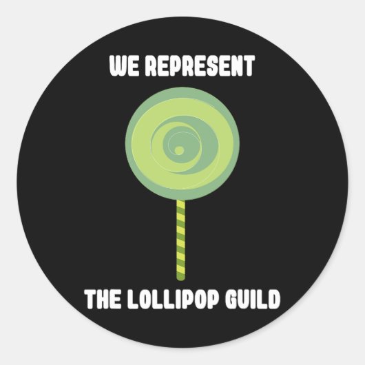 Sticker Rond La guilde Lollipop (Devant)