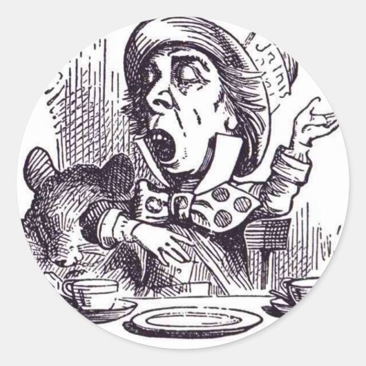 Sticker Rond La haine folle (Devant)