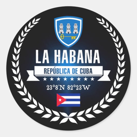 Sticker Rond La Havane (Devant)