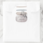 Sticker Rond La ilaha illa Allah Arabic Calligraphy – Minimal (Sac)