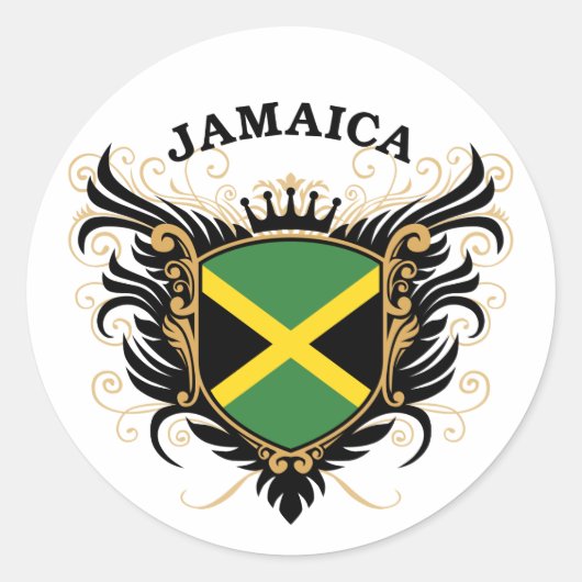 Sticker Rond La Jamaïque (Devant)