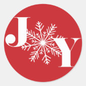 Sticker Rond La joie festive | Vacances (Devant)