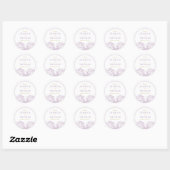 Sticker Rond La jolie collection de Mariages floraux Peony (Feuille)