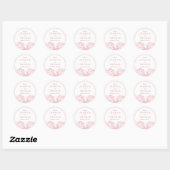 Sticker Rond La jolie collection de Mariages floraux Peony (Feuille)