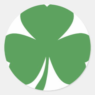 Sticker Rond la journée du shamrock vert st. patrick