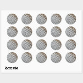 Sticker Rond La laine des moutons Abstraite nature (Feuille)