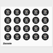 Sticker Rond La lecture est drôle comme pas possible avec des c (Feuille)
