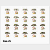 Sticker Rond La lecture est Moo-velous (Feuille)