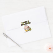 Sticker Rond La lecture est Moo-velous (Enveloppe)