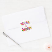 Sticker Rond La lecture est Super (Enveloppe)