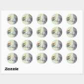 Sticker Rond La Lettre D'amour (Feuille)