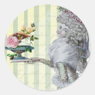Sticker Rond La Lettre D'amour