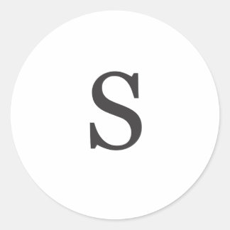Sticker Rond "la lettre S"