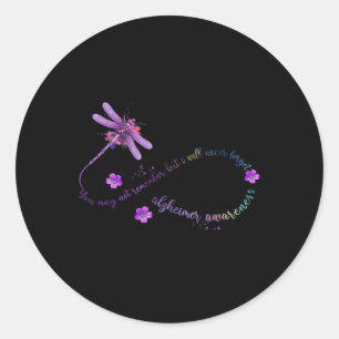 Sticker Rond La libellule de sensibilisation Vous Ne Vous Souve