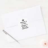 Sticker Rond La Liberté Est En Danger. Défendre Avec Tout Ce Qu (Enveloppe)