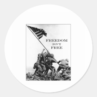 Sticker Rond La liberté n'est pas libre