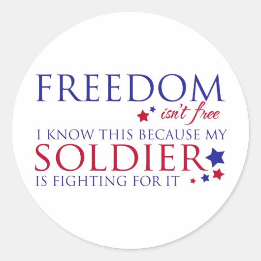 Sticker Rond La liberté n'est pas libre (Devant)