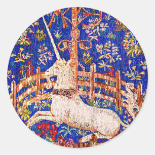 Sticker Rond "La licorne en captivité"
