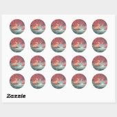Sticker Rond La Lotus Pond Fairy (Feuille)
