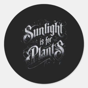 Sticker Rond La lumière du soleil est pour les plantes