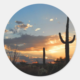 Sticker Rond La lumière se fane dans une flamme