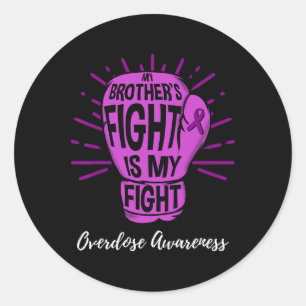 Sticker Rond La lutte de mes frères est ma lutte, sensibilisati