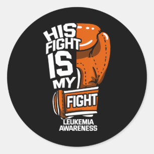 Sticker Rond La lutte est ma lutte Leucémie sensibilisation Can