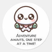 Sticker Rond La luxure dans le désert (Devant)