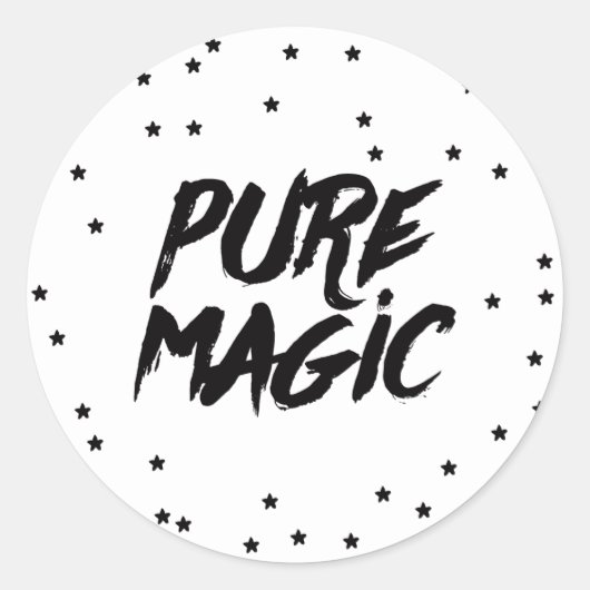 Sticker Rond La magie des vacances de Noël (Devant)