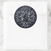 Sticker Rond La main droite du diable (Sac)