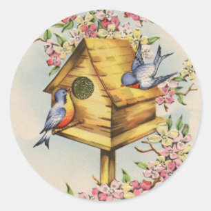 Sticker Rond La Maison des oiseaux