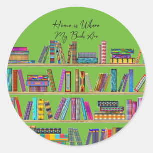 Sticker Rond La maison est là où le coeur est