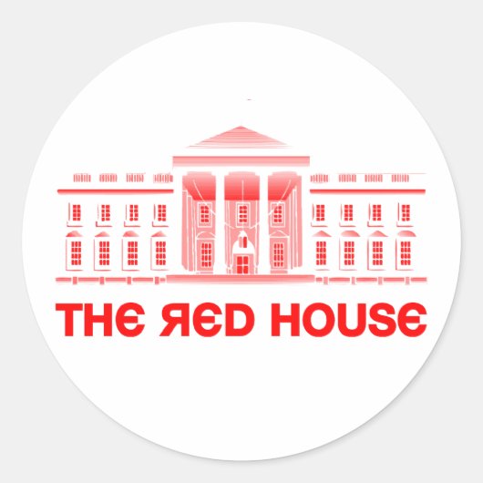 Sticker Rond La Maison Rouge (Devant)