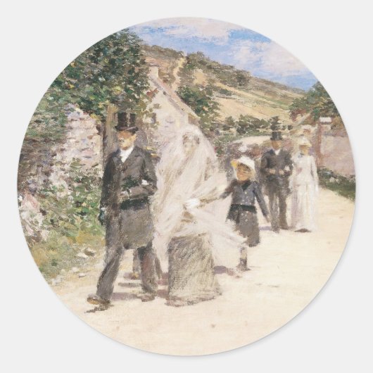 Sticker Rond La Marche Nuptiale par Robinson, Jeunes Mariés de  (Devant)