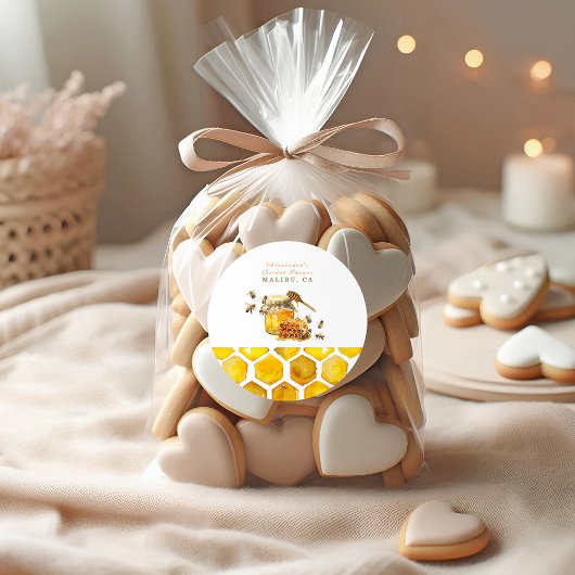 Sticker Rond La mariée sous la douche en nid d'abeille