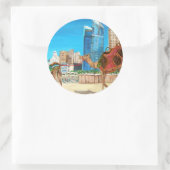 Sticker Rond La marina de Dubaï (Sac)