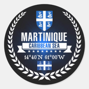 Sticker Rond La Martinique