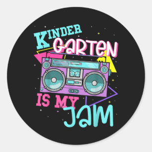 Sticker Rond La maternelle est mon truc T-shirt de professeur m
