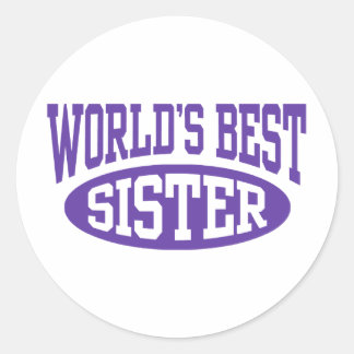 Sticker Rond La meilleure soeur du monde
