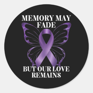 Sticker Rond La Mémoire Peut S'Effondrer, Mais Notre Amour Rest