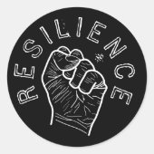 Sticker Rond La motivation de la résilience (Devant)