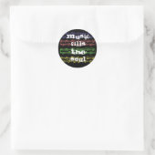 Sticker Rond La Musique Remplit L'Autocollant Soul (Sac)