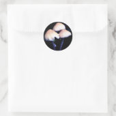 Sticker Rond La nature des champignons de minuit (Sac)