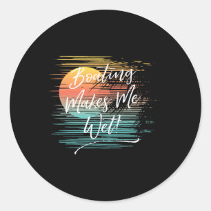 Sticker Rond La navigation me mouille