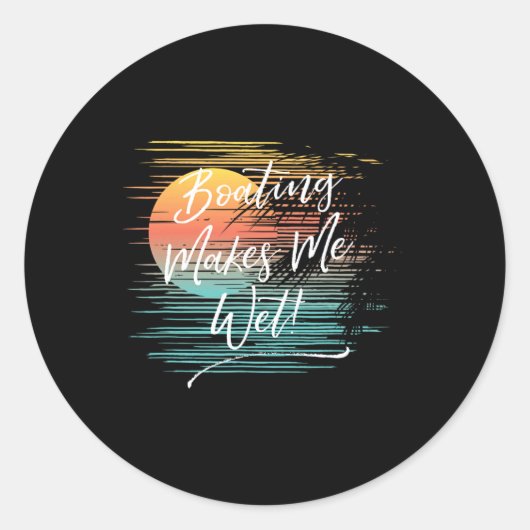Sticker Rond La navigation me mouille  (Devant)
