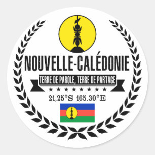 Sticker Rond La Nouvelle-Calédonie