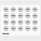 Sticker Rond La Nouvelle-Écosse (Feuille)