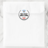 Sticker Rond La Nouvelle-Écosse (Sac)