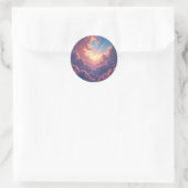 Sticker Rond La nuit tombe -  (Sac)