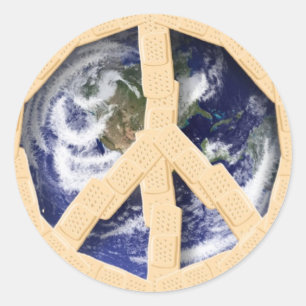 Sticker Rond la paix dans le monde